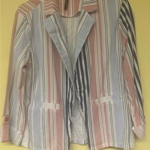 Ash Multicolor Striped Blazer perfect for work casual chic stylish layering